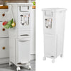 Kitchen Rubbish Waste Bin Recycling Rubbish Bin Waste Trash Can With Wheels