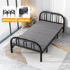 Folding Single Guest Bed Portable Fold Up Metal Framed Childrens Sleeper Home UK