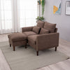 Modern L-Shaped Corner Sofa 2 3 Seater Armchair Couch With Footstool