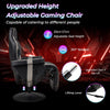 Massage Gaming Chair Height Adjustable Swivel Racing Video Gaming Recliner