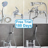 Luxury Bathroom Chrome Sink Bath Filler Tap Shower Mixer Taps with Hand Held