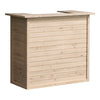 Rustic Pine Wooden Garden Mini Bar Home Drinks Bar Counter Table Reception Desk