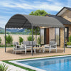 3 x 3 m Large Aluminium Pergola Patio Gazebo with Retractable Shade Canopy