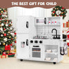Kids Kitchen Playset Children Pretend Toy Chef Play Kitchen w/Sounds