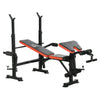 Multi-Function Adjustable Weight Training Bench Fitness Gym Lifting 5.9ft Black