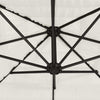 Garden Parasol with Steel White 268x268x226 Q5K9