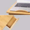 Bamboo Laptop Desk Stand Foldable Leg W/Drawer Notebook Sofa Bed Table Tray UK