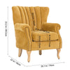Velvet Accent Chair Upholstered Wingback Armchair Single Sofa Soft Lounge Chair