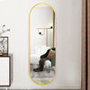 150Cm Full Length Makeup Mirro Arched Frame Wall Mounted Bedroom Dressing Mirror