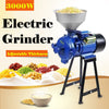 3000W Electric Grinder Mill Grain Corn Wheat Feed/Flour Dry Wet Cereal Machine