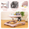 Toddler Activity Center Baby Walker & Push Walker with Wheels-Pink