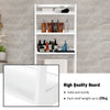 3-Tier Washing Machine Shelves Bathroom Over Toilet Storage Rack Organizer White