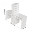 Table Makeup Dressing Station Double Desk Workstation Storage Equipment