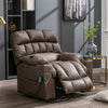 Electric Recliner Chair Lounge Massage Armchair Single Sofa with 2 Cup Holders