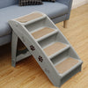 4 Steps Folding Portable Dog Ramp Stair Sofa Bed Climbing Ladder for Pet Dog Cat