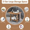 Bathroom Shower Bench Waterproof Versatile Bath Spa Shower Stool w/Foot Pads