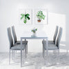 Muti Types Dining Table Kitchen Room Glass Top Metal Frame Table Desk Only Table