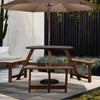 Indoor Outdoor Wooden Picnic Table Bench Garden Patio Pub Chair 6 Seats