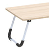 Drop Leaf C-Shape Sofa Side Table Height Adjustable Overbed Tabletop Laptop Desk