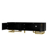 Modern TV Stand 160cm 4-Door TV Unit Cabinet Storage Living Room Furniture Black