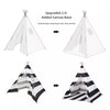 Large Canvas Kids Teepee Tent Play House Childrens Camping Wigwam with Floor Mat