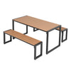 Industrial Dining Table Set wIth 2/4 Chairs Bench Seat Dining Kitchen Furniture