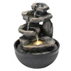 Tabletop Electric Indoor Relax Waterfall Fountain Small Cascading Water Feature