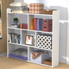 7 Cube Wooden Bookcase Shelving Display Shelves Storage Unit Wood Shelf UK