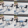 Garden Bistro Patio Furniture Set Folding Table Chairs Outdoor Indoor Rattan NEW