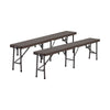 Outdoor Picnic Table Set Portable Folding Camping Patio Beer Table Benches Sets