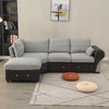 Panana Sofa Suite Set 3 2 or Corner Chaise in Dark Grey Or Light Grey