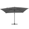 Outdoor Garden Parasol Banana Hanging Cantilever Umbrella Sun Shade Protection