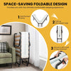 Portable Metal Bed Frame Folding Bed with Memory Foam Mattress