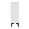 Modern Shoe Cabinet Double Doors Adjustable Shelves Hallway Storage 95x60x34.5cm
