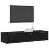 Black Oak Wall Cabinet 102x30x20 cm Made of Engineered Wood
