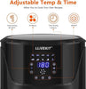 LLIVEKIT 5L Air Fryer, Family Size Hot Air Fryer 1400W Digital Touchscreen