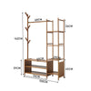 Bamboo Clothes Rail Scarf Cap Hanging Garment Coat Rack Heavy Duty Shelf Stand