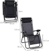 Reclining Sun Lounger Chair Folding Recliner Garden Adjustable Patio W/ Sunshade