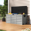 290L Garden Storage Sheds Chest Organiser Lockable Deck Box Patio Castors Box UK