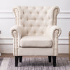 Orthopedic Cocktail Armchair Shell Back Leisure Sofa Oyster Accent Chair Bedroom