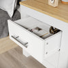 White Bedroom Furniture Set Matt Wardrobe Chest of Drawer Bedside Table Cabinet