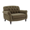 Dusk Hebden Olive Matte Velvet Loveseat RRP £351