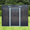 4x 8ft Metal Garden Shed Storage House Tool Sheds w/ Free Foundation Yard Patio