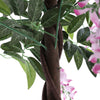 Artificial Pink Wisteria Flower Tree Potted Fake House Plant Home Outdoor Décor