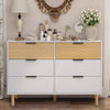 Bedroom Hallway Dresser Closet Chest of 6 Drawers Cabinet Sideboard Nursery Wood