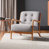 1/2 Seater Wooden Frame Sofa Armchair Button Back Accent Tub Chair Couch Settee