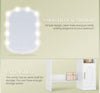 LED Mirror Dressing Table with Stool Set Makeup Desk Vanity Table Lights