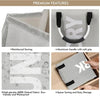 Laundry Basket Washing Dirty Clothes Folding Hamper Bag Storage Bin Handle Large