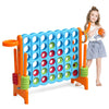 Giant 4 in a Row Game Jumbo Connect 4 Games w/42 Rings Basketball Hoop-Orange