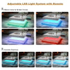 Gloss LED Coffee Table High Square Coffee Table Modern Living Room Furniture New